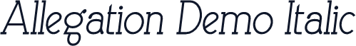 Allegation Demo Italic