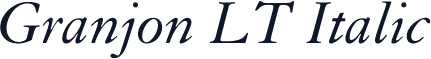 Granjon LT Italic