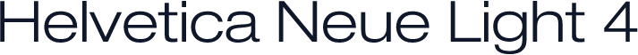 Helvetica Neue Light 4