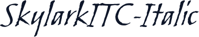 SkylarkITC-Italic