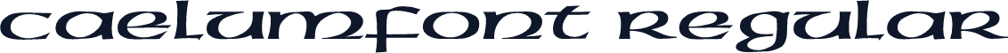 CAELUMfont Regular