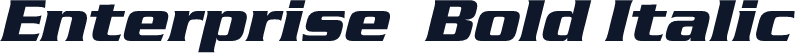 Enterprise  Bold Italic