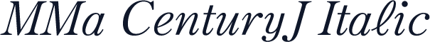 MMa CenturyJ Italic