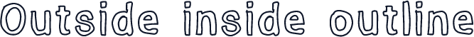 Outside inside outline