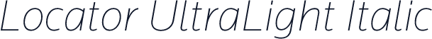 Locator UltraLight Italic