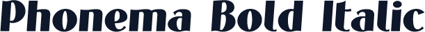 Phonema Bold Italic