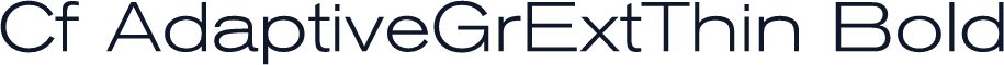 Cf AdaptiveGrExtThin Bold
