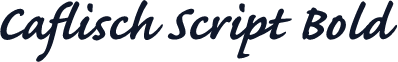 Caflisch Script Bold
