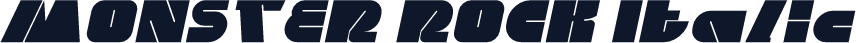 MONSTER ROCK Italic