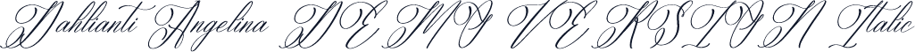 Dahlianti Angelina DEMO VERSION Italic