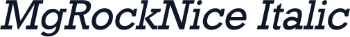 MgRockNice Italic