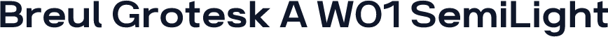 Breul Grotesk A W01 SemiLight