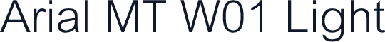 Arial MT W01 Light
