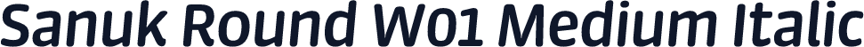 Sanuk Round W01 Medium Italic