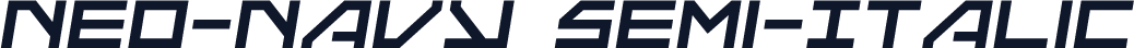 Neo-Navy Semi-Italic