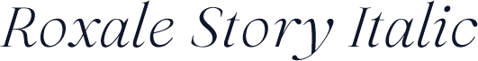 Roxale Story Italic