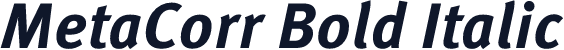 MetaCorr Bold Italic