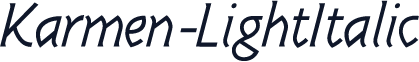 Karmen-LightItalic
