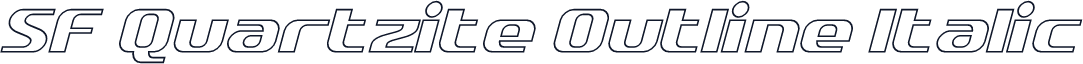 SF Quartzite Outline Italic