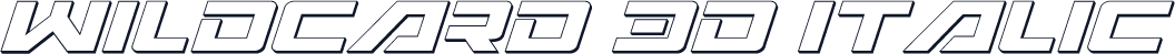 Wildcard 3D Italic