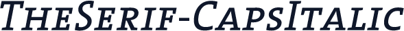 TheSerif-CapsItalic