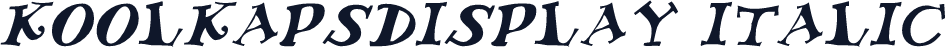 KoolKapsDisplay Italic