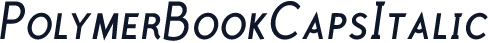 PolymerBookCapsItalic