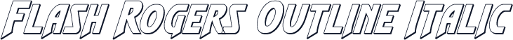 Flash Rogers Outline Italic