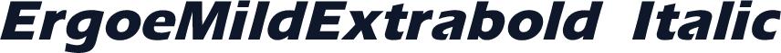 ErgoeMildExtrabold Italic