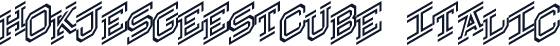 Hokjesgeestcube Italic