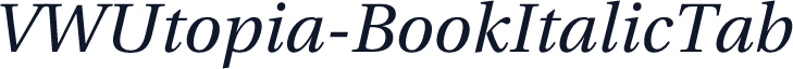 VWUtopia-BookItalicTab