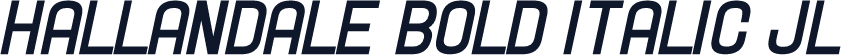 Hallandale Bold Italic JL