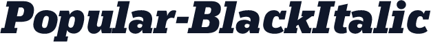 Popular-BlackItalic