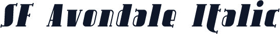SF Avondale Italic