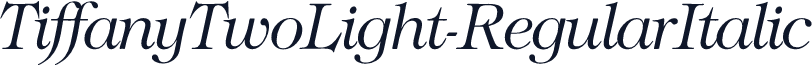 TiffanyTwoLight-RegularItalic