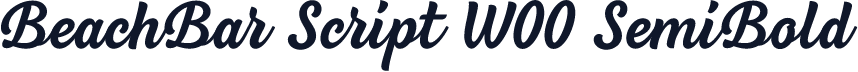 BeachBar Script W00 SemiBold