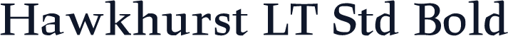 Hawkhurst LT Std Bold