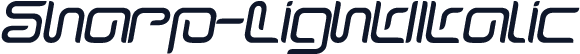 Sharp-LightItalic