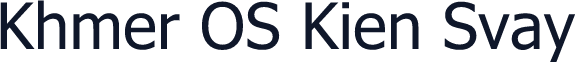 Khmer OS Kien Svay