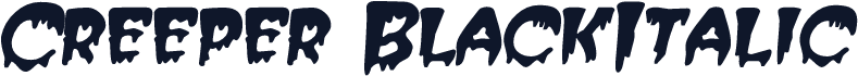 Creeper BlackItalic
