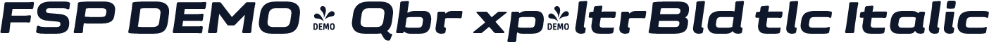 FSP DEMO - Qbr xp-ltrBld tlc Italic