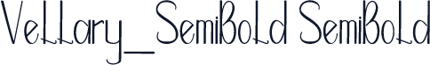Vellary_SemiBold SemiBold