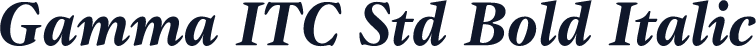 Gamma ITC Std Bold Italic