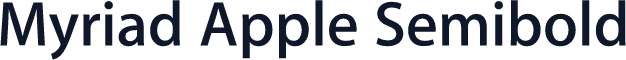 Myriad Apple Semibold
