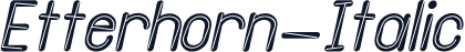 Etterhorn-Italic