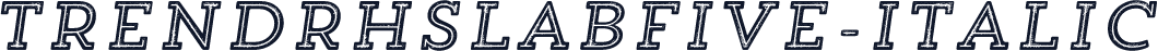 TrendRhSlabFive-Italic