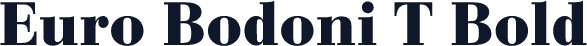 Euro Bodoni T Bold