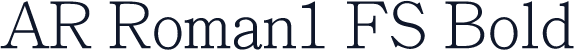 AR Roman1 FS Bold