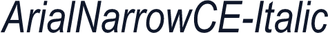 ArialNarrowCE-Italic
