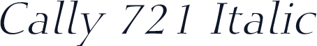 Cally 721 Italic